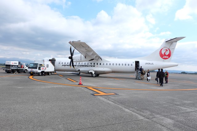 菊人形が乗ったプロペラ機6